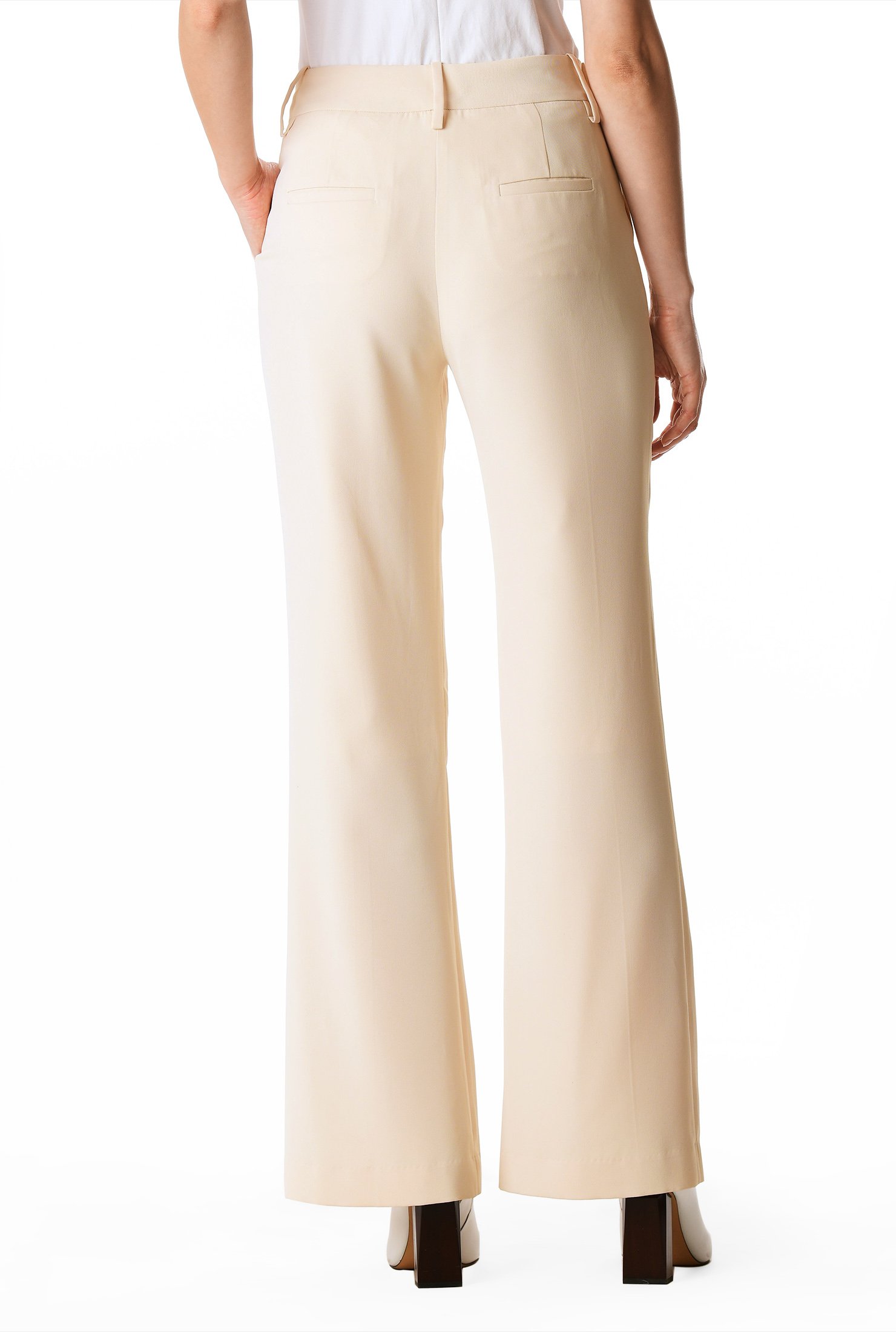 Shop Wide leg twill suit pants | eShakti