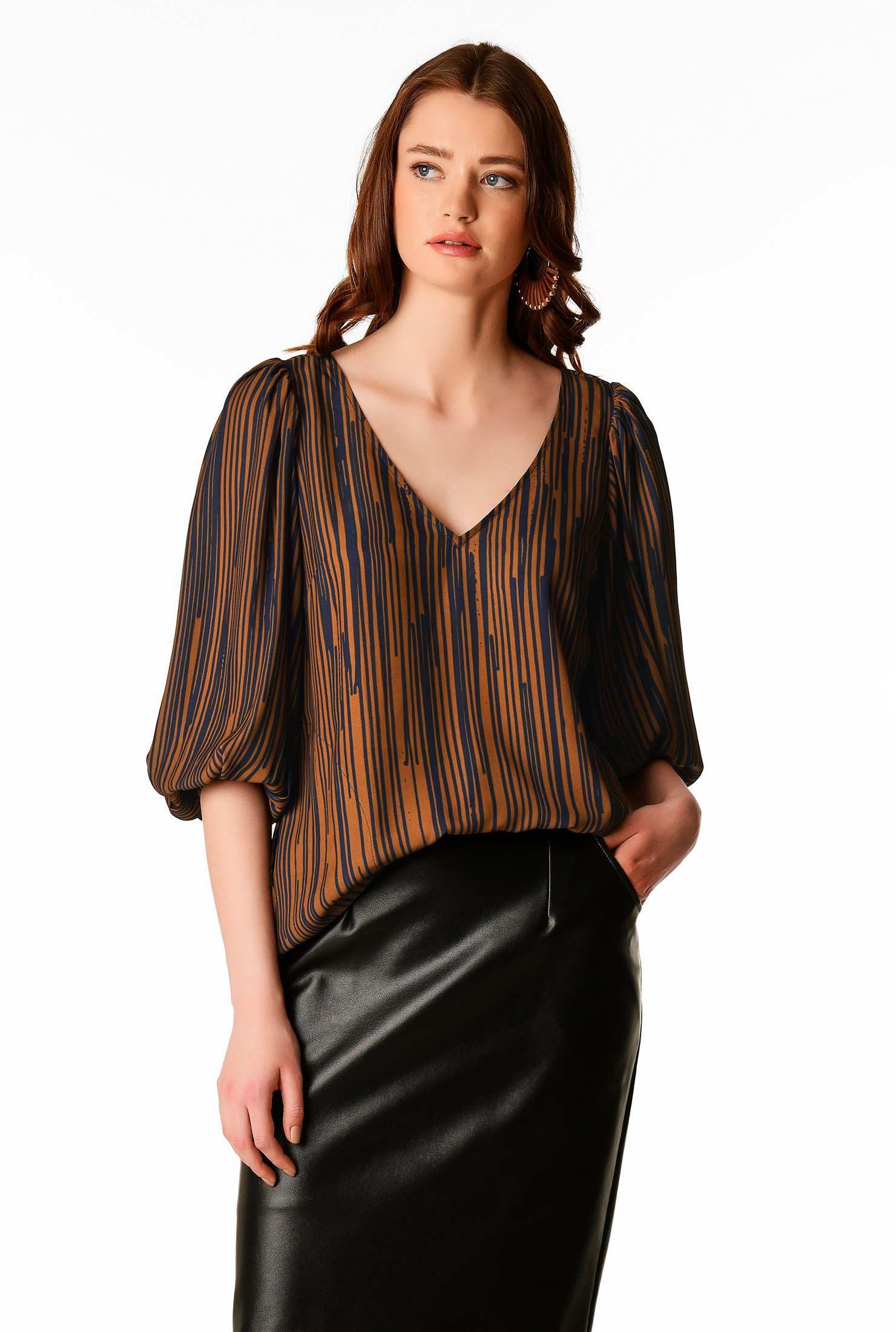 billowy sleeve blouse