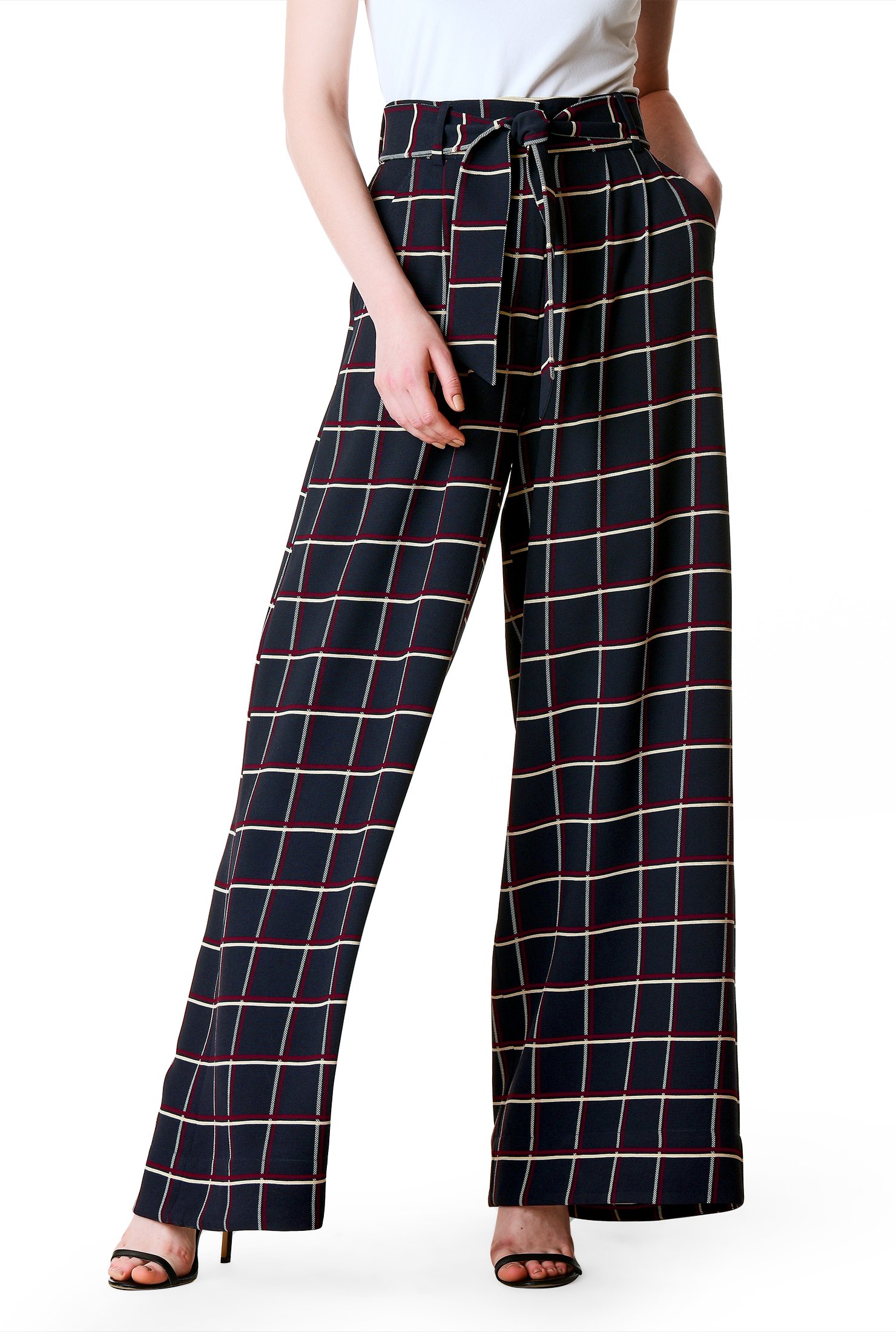 Y2k American Retro Straight Wide Leg Pants Pink White Plaid Design Casual  Pants Loose hot Girls Cargo Pants (Pink,S,Small) at Amazon Women's Clothing  store