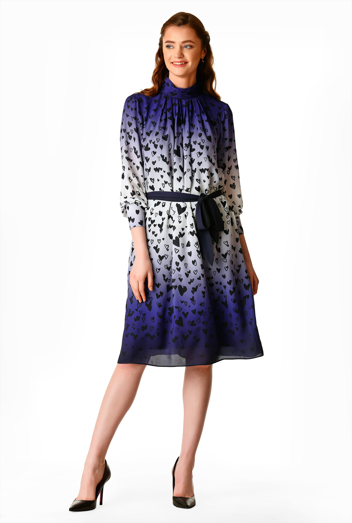 ruched shift dress