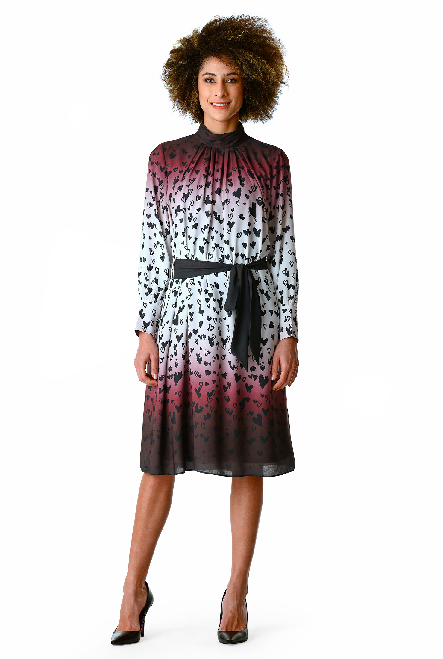 ruched shift dress