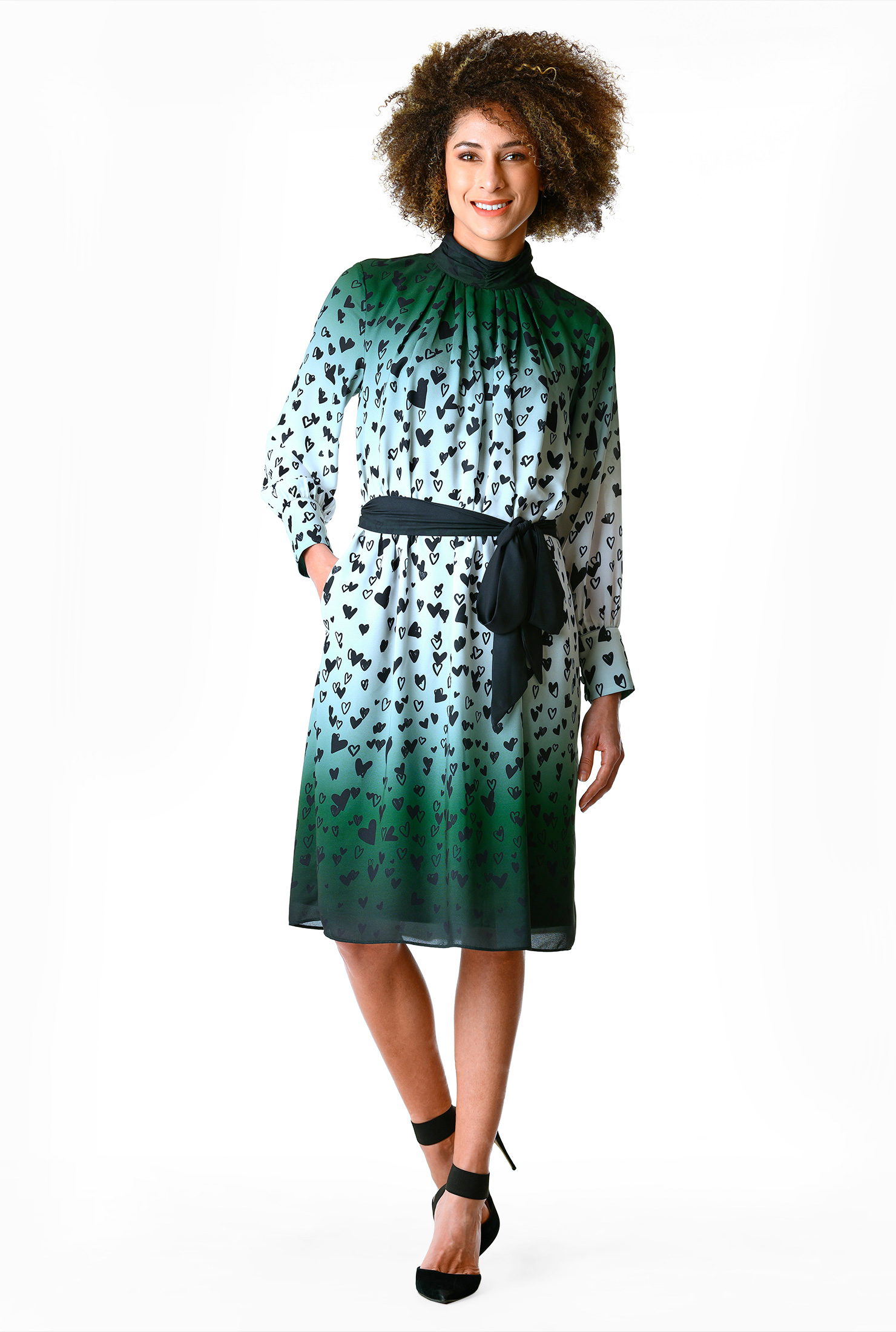 ruched shift dress
