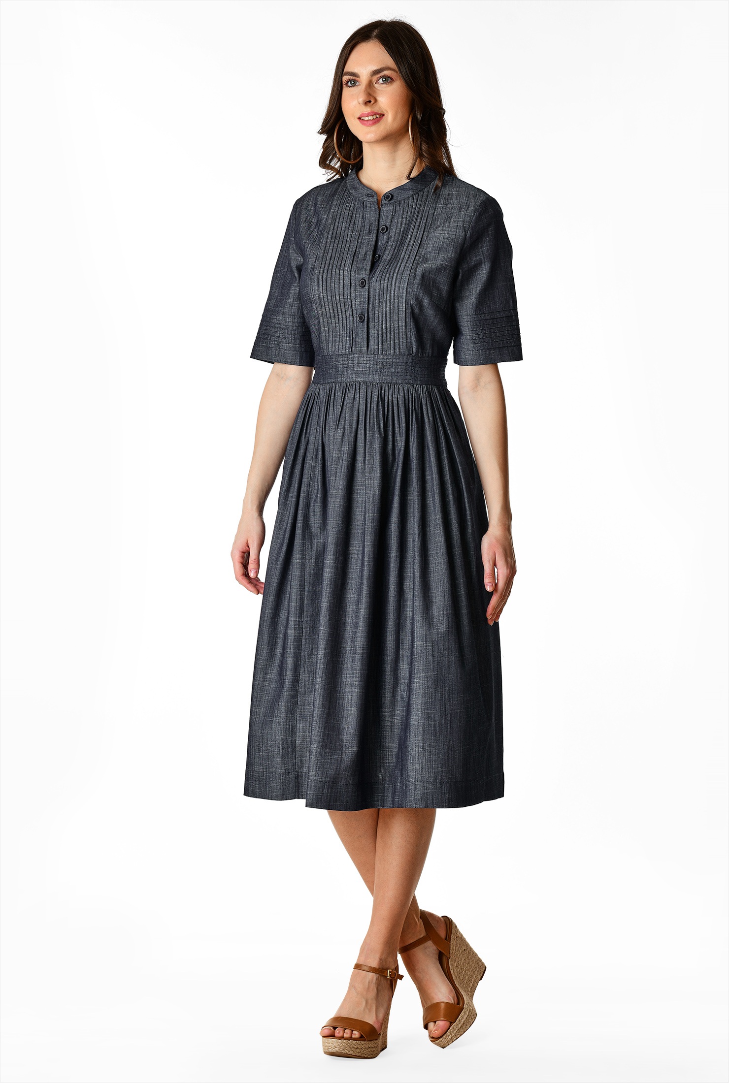 cotton chambray dress