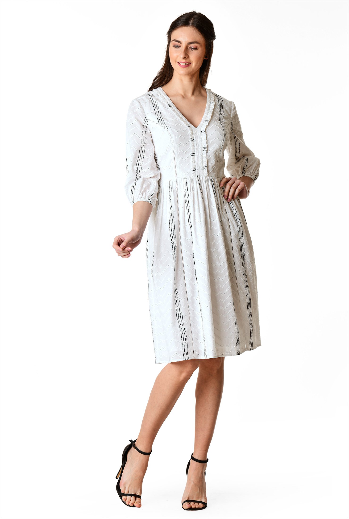 cotton eyelet dress