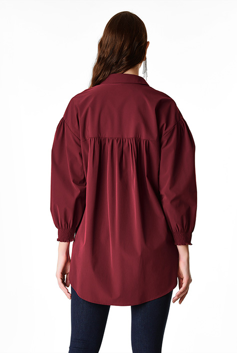 Shop Parachute fabric oversize high-low shirt | eShakti
