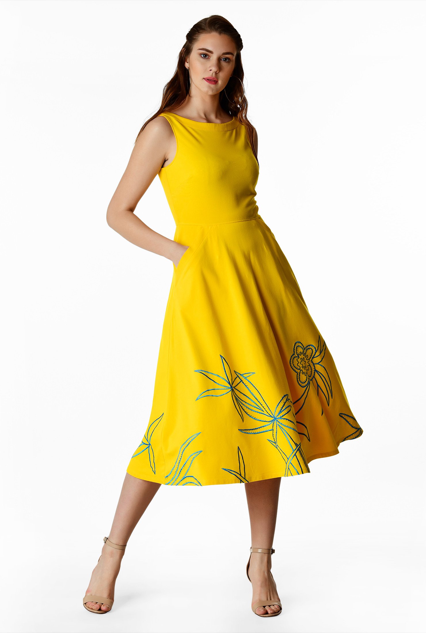 eshakti yellow dress