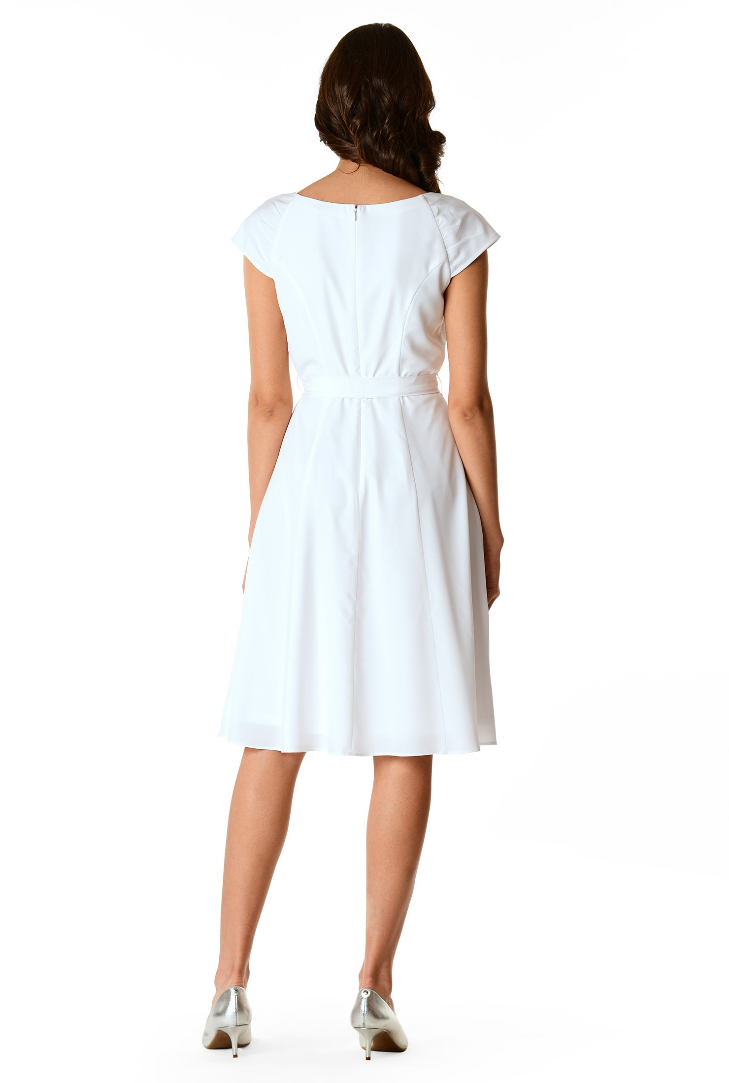 eshakti fit and flare dress