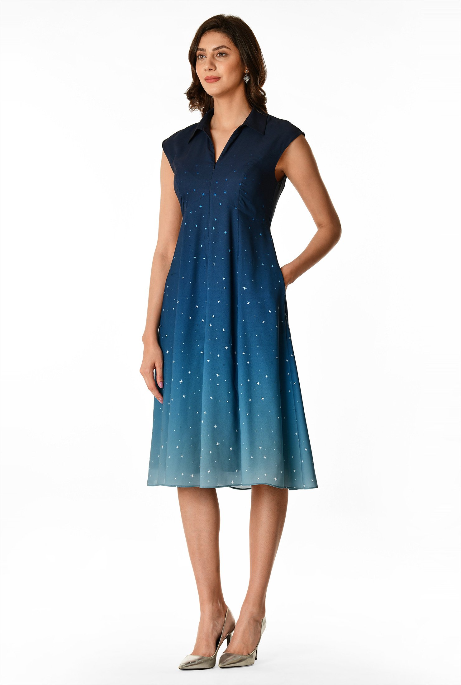 ombre star dress