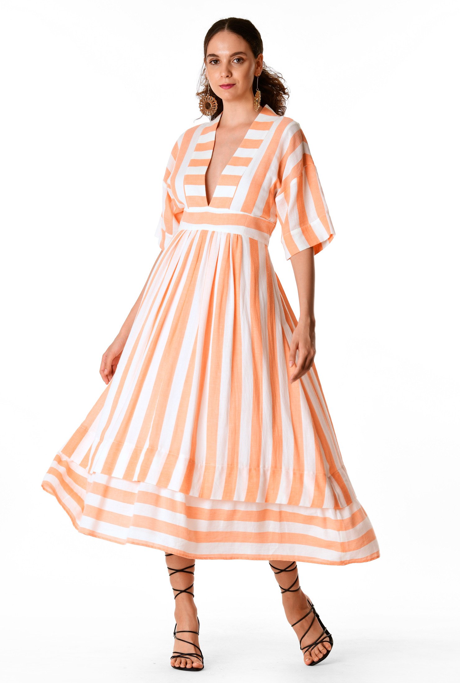 candy stripe maxi dress