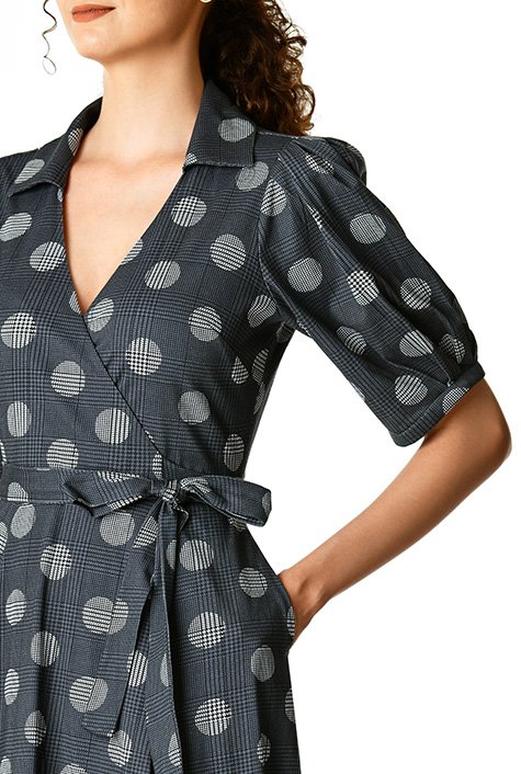 Sareth dot wrap clearance dress