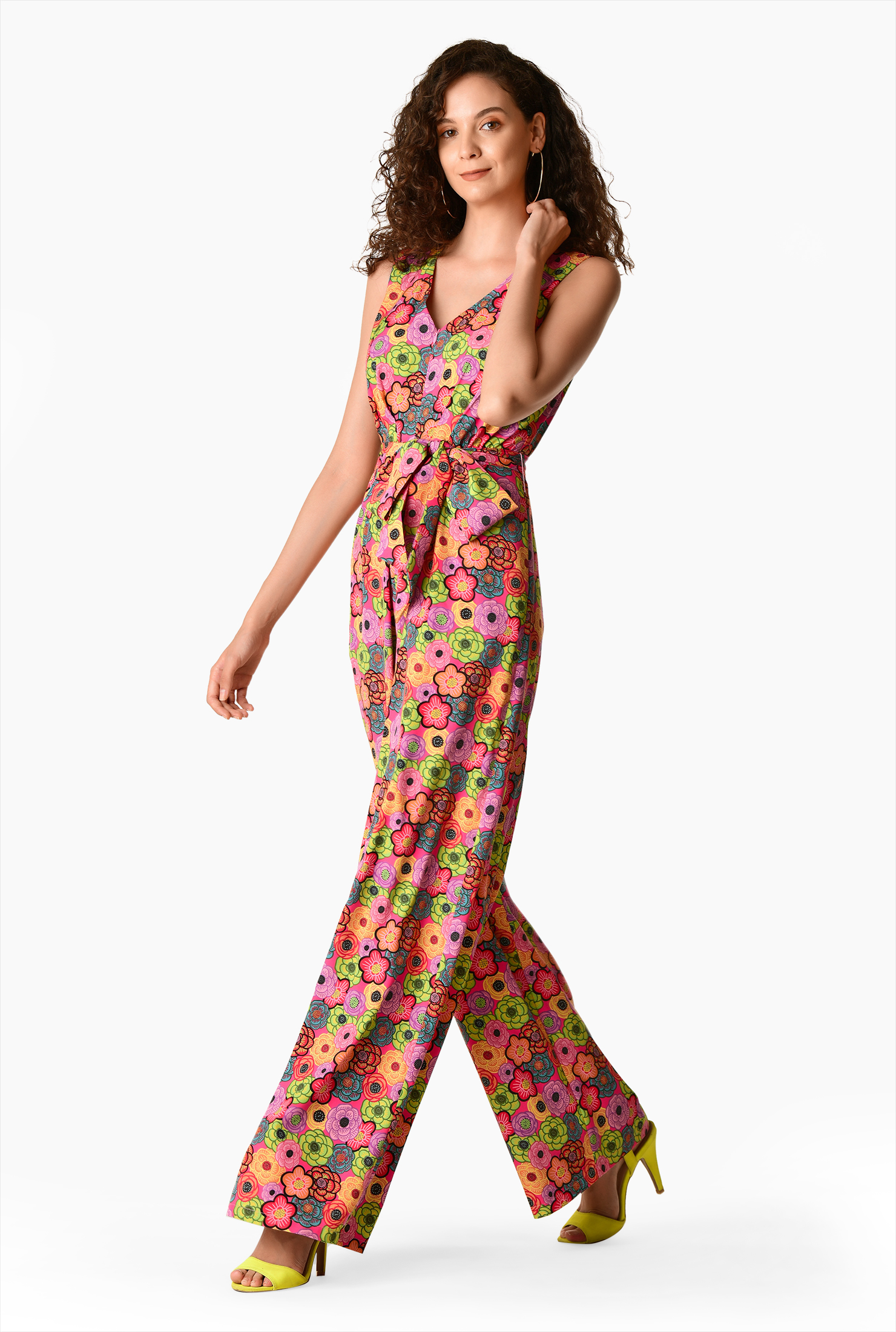 floral palazzo jumpsuit