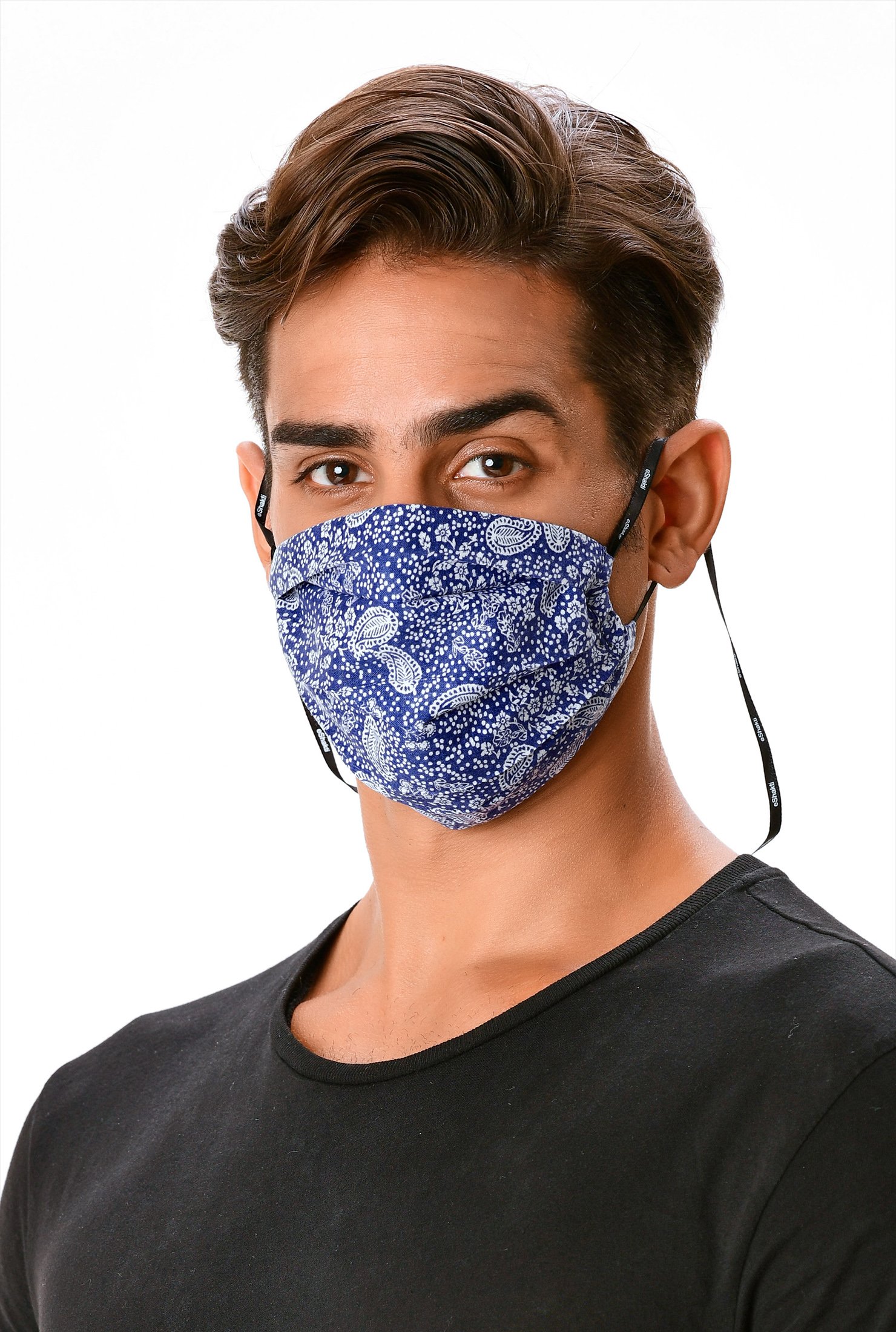 paisley print mask