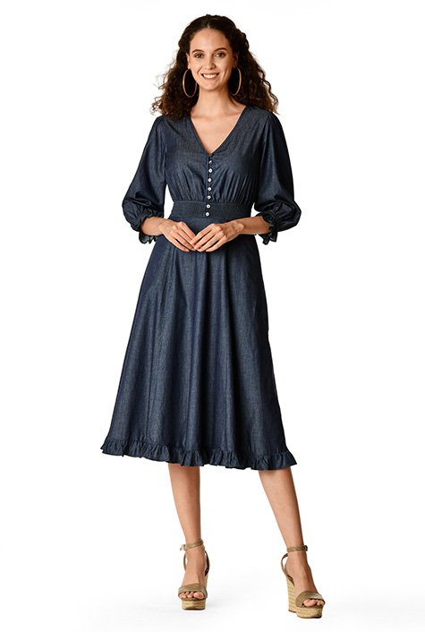 Eshakti 2025 chambray dress