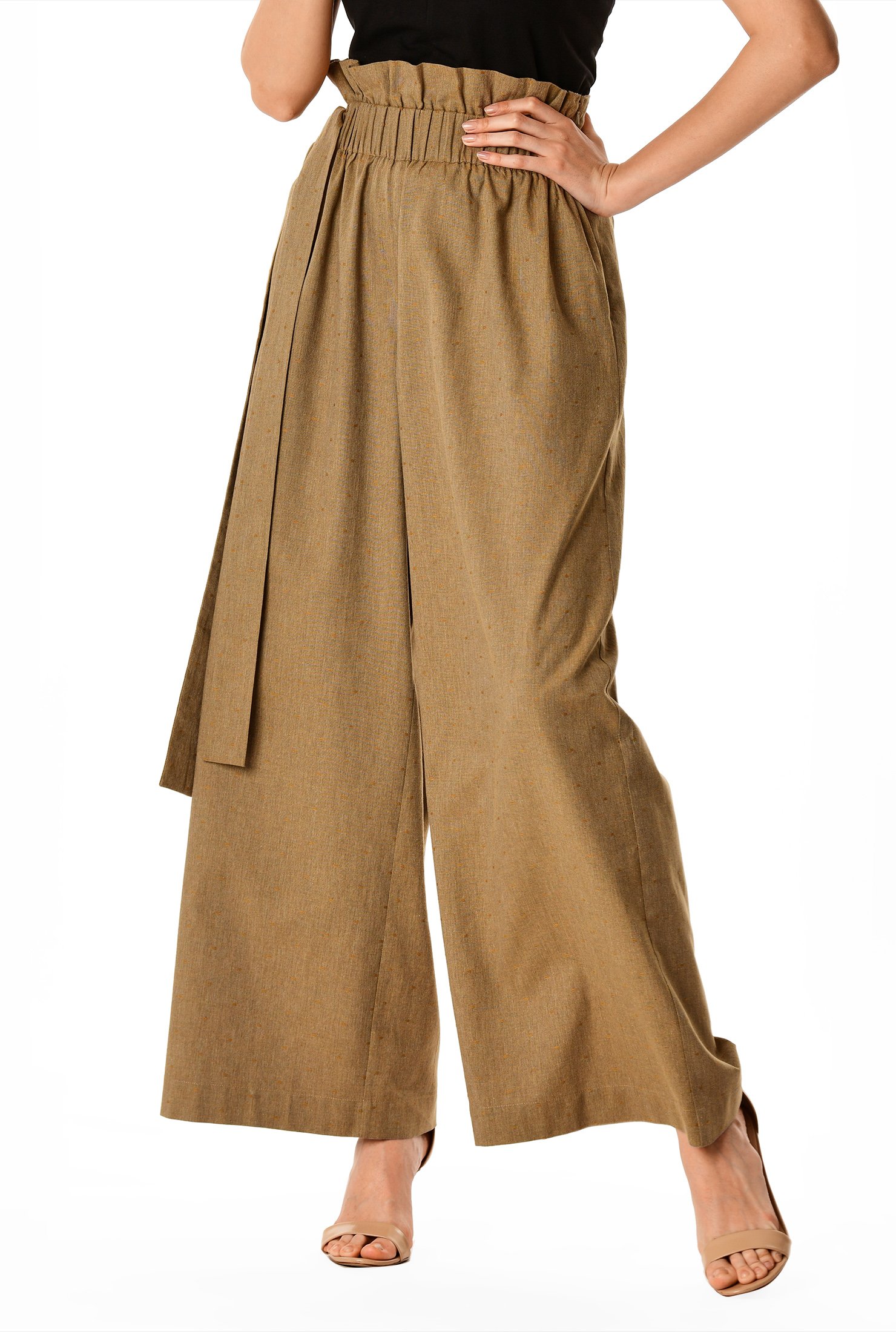 paperbag waist palazzo pants