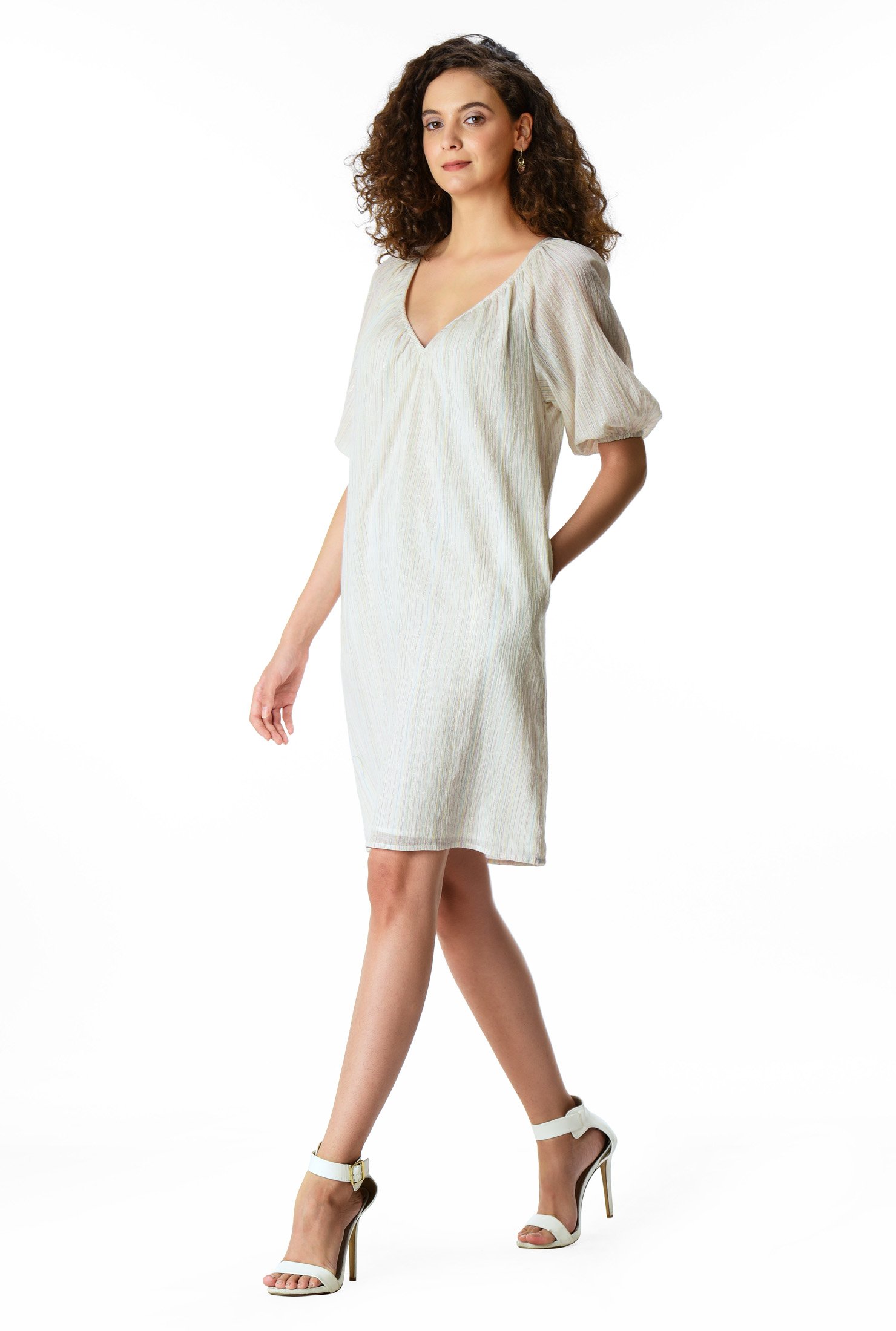 gauze shift dress