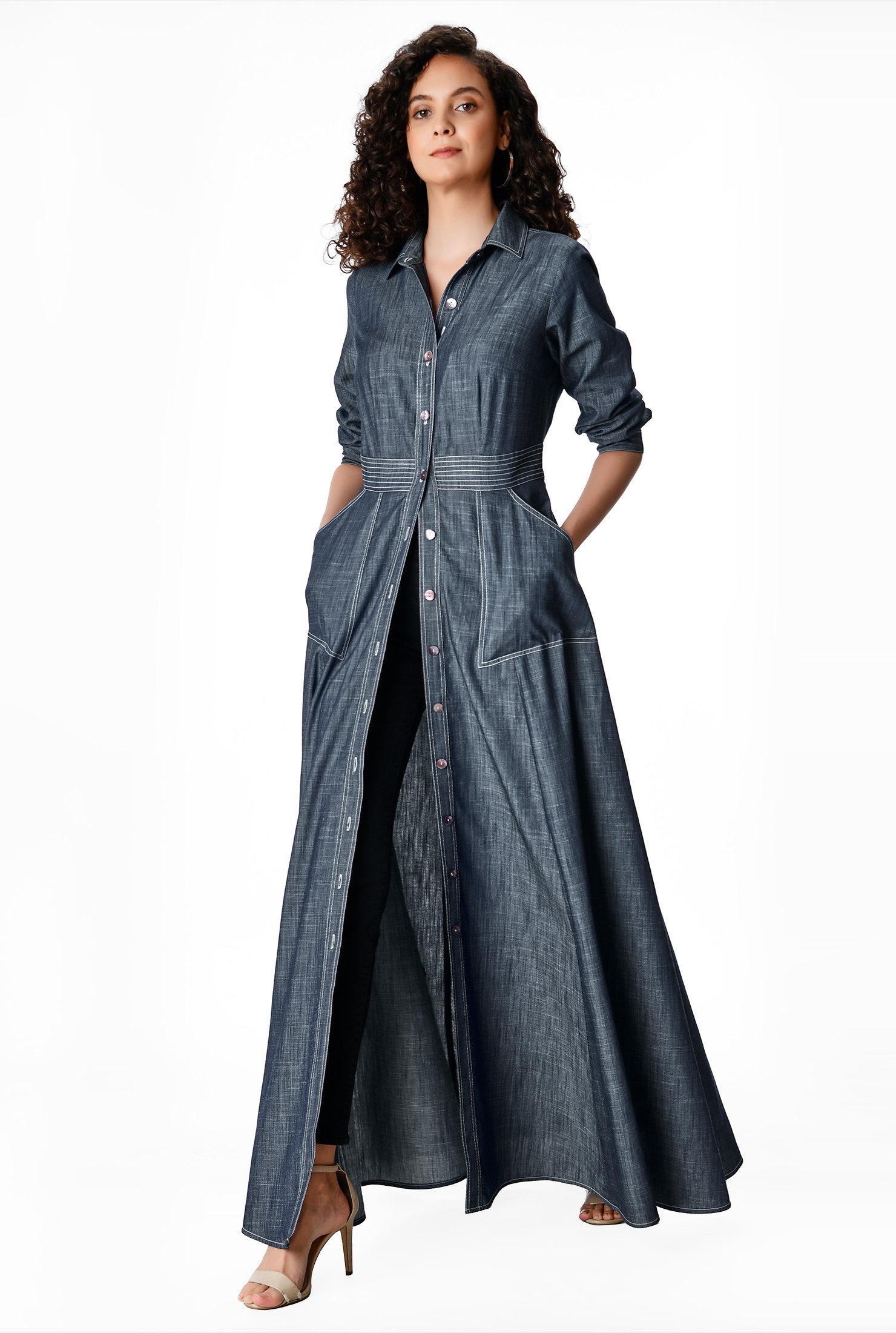 chambray maxi