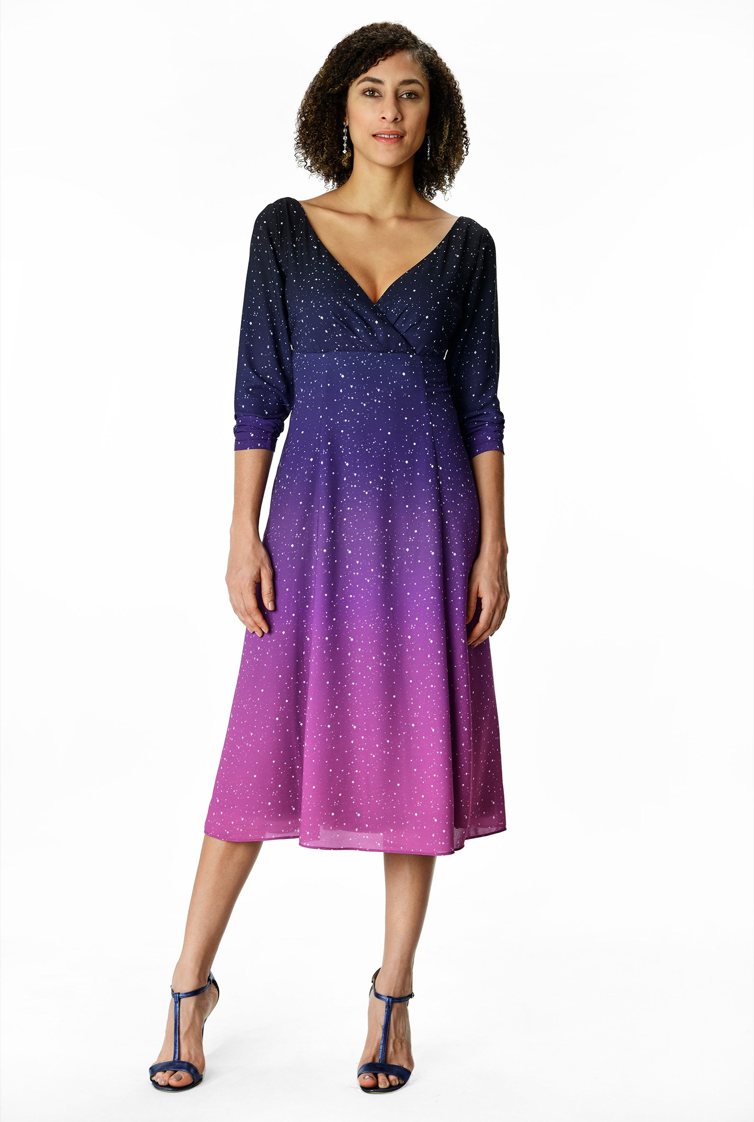 eshakti purple dress