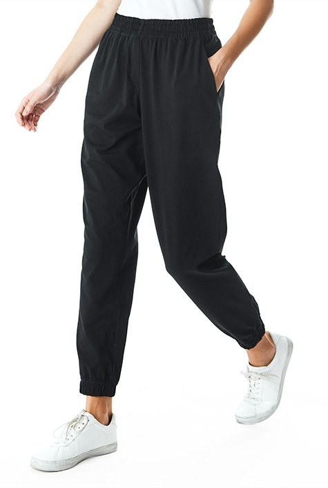 Linen Pants, Elastic Cuff Pants, Jogger Pants for Women, Bottom Elastic  Pants 96 -  Canada