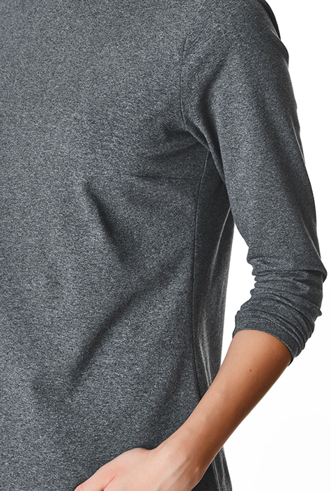 トップス Shirting Jersey Jacquard High Neck Top Gold High Neck Lurex T-shirt | River Island
