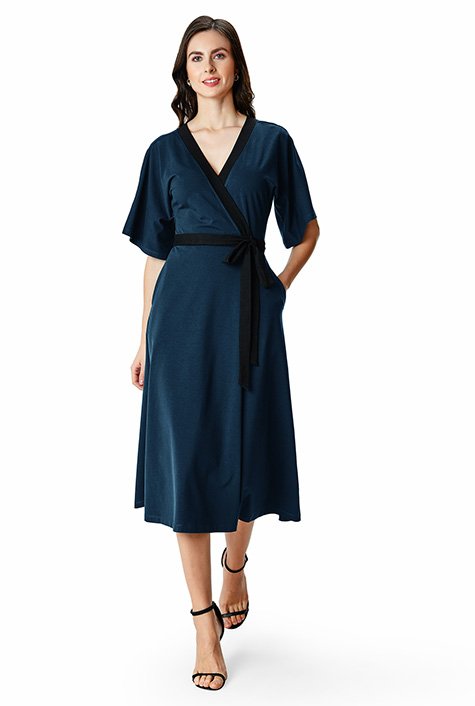 flattering wrap dress