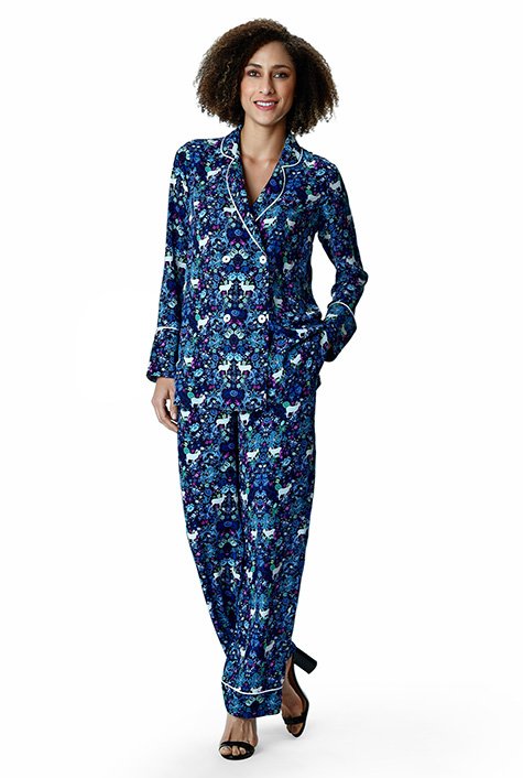 Deer discount print pajamas