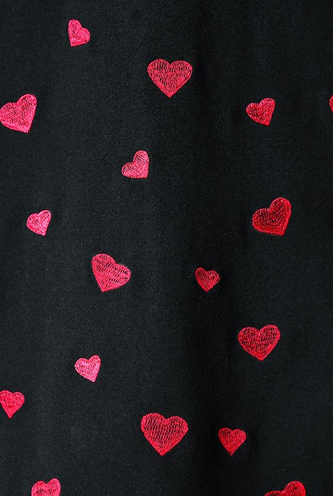 Shop Heart embroidery cotton jersey dress | eShakti