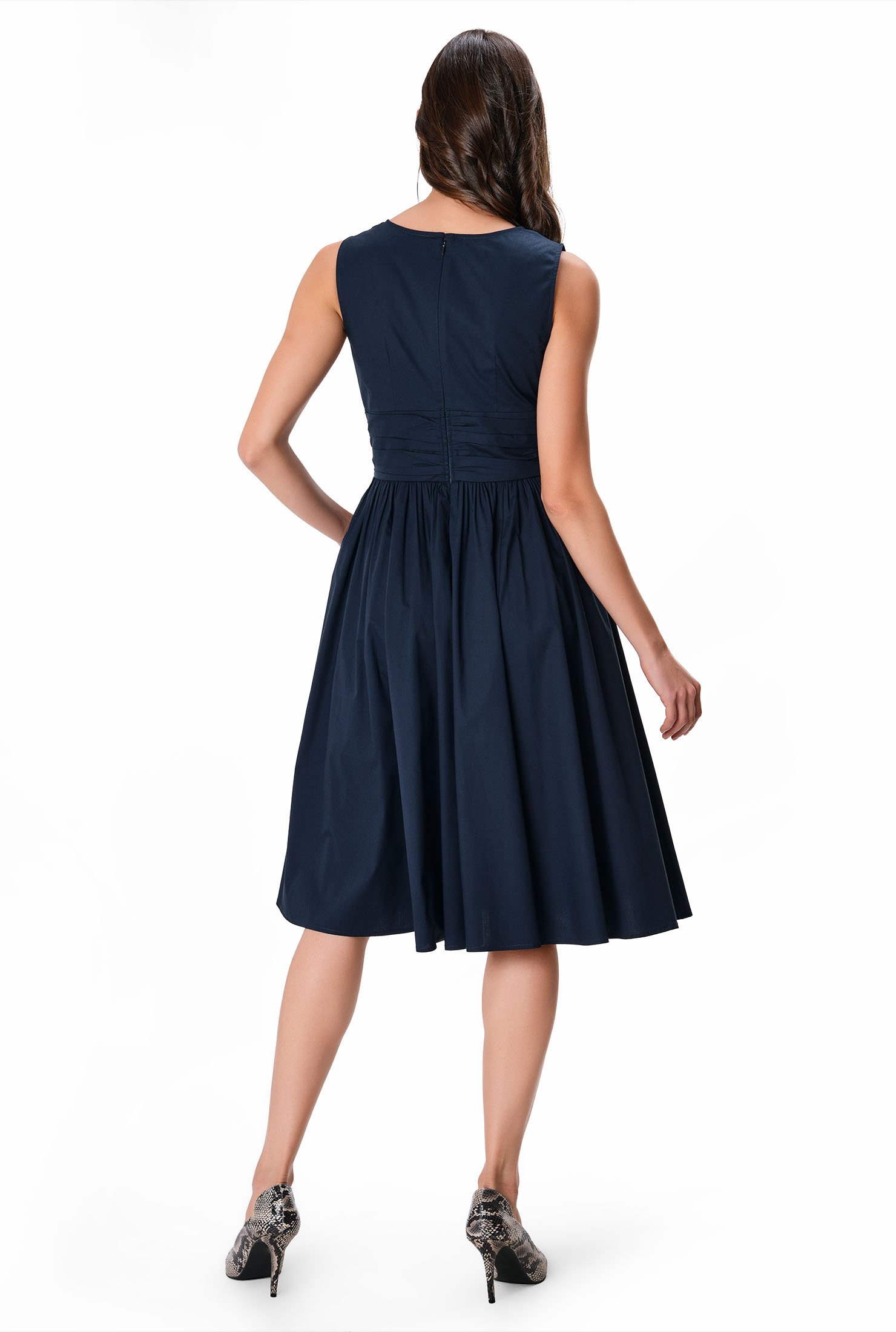 surplice empire waist dress