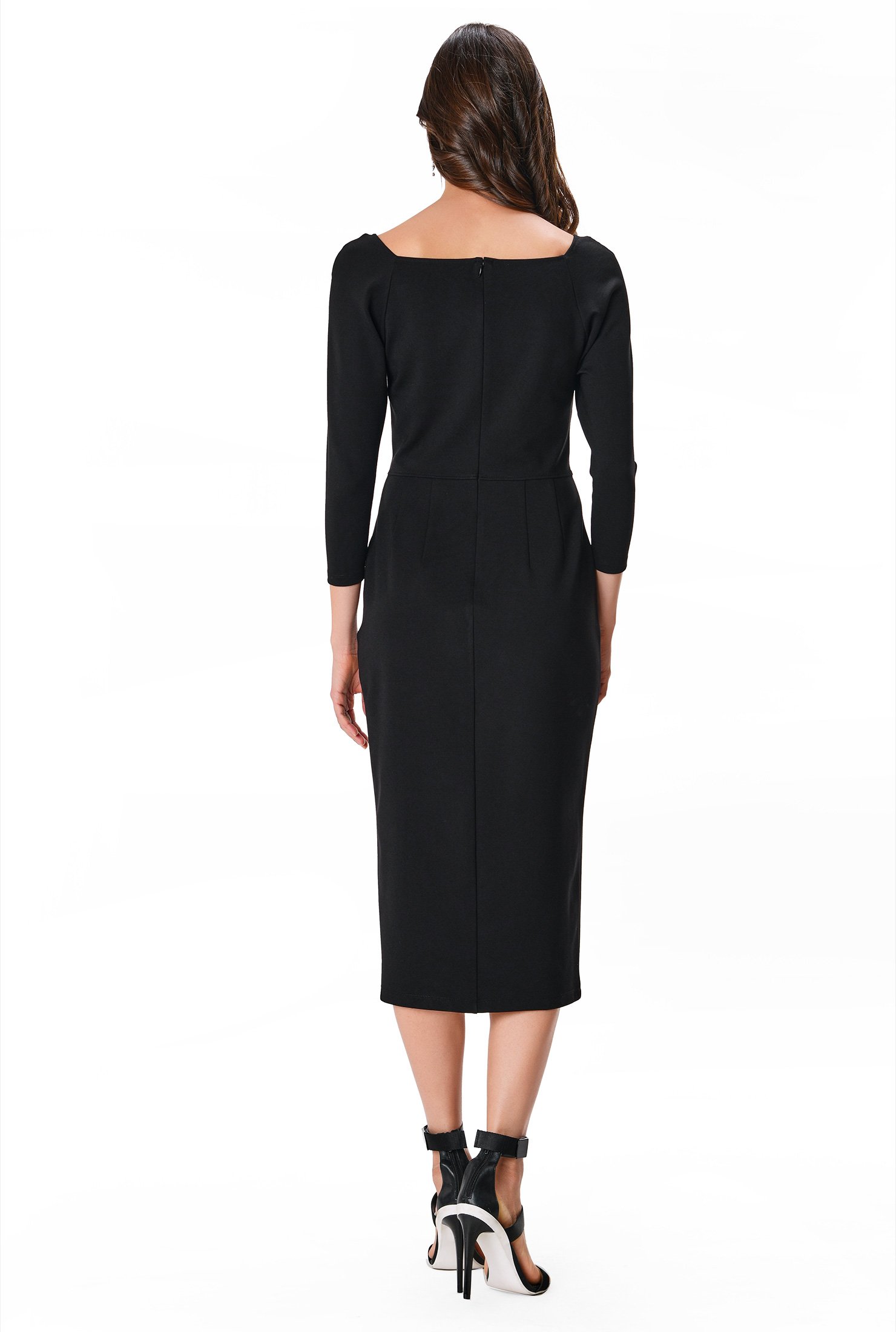 Shop Sweetheart ponte sheath dress | eShakti