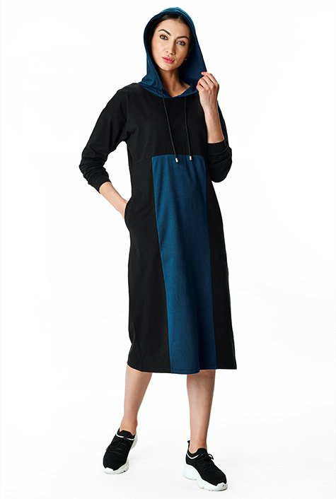 Hooded discount jersey dress