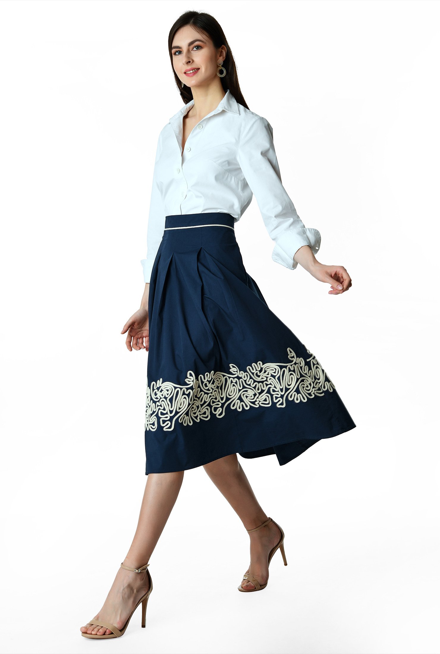 Cord Embroidery Wrapped Skirt スカート その他 barrioletras.com