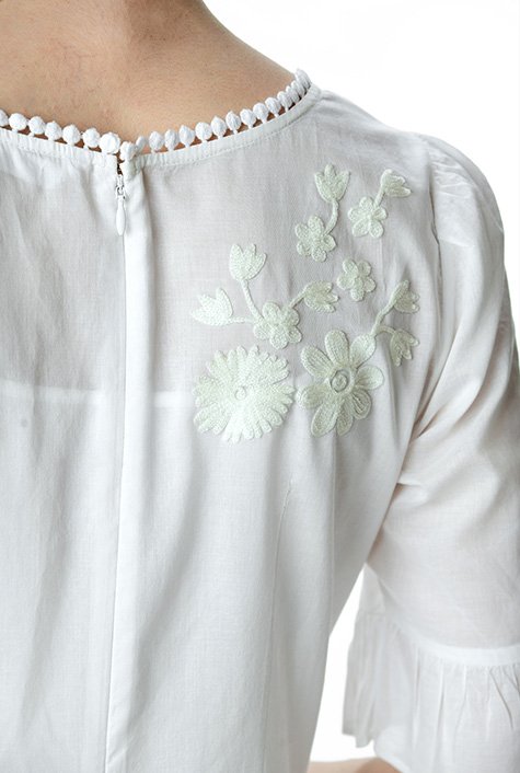Eerafashionicing Thin White Laces for Dresses Sarees Thin White