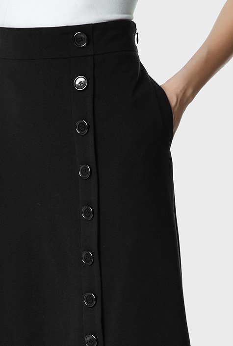 ●最終価格●【PAMEOPOSE】Pop-Button Jersey Skirt