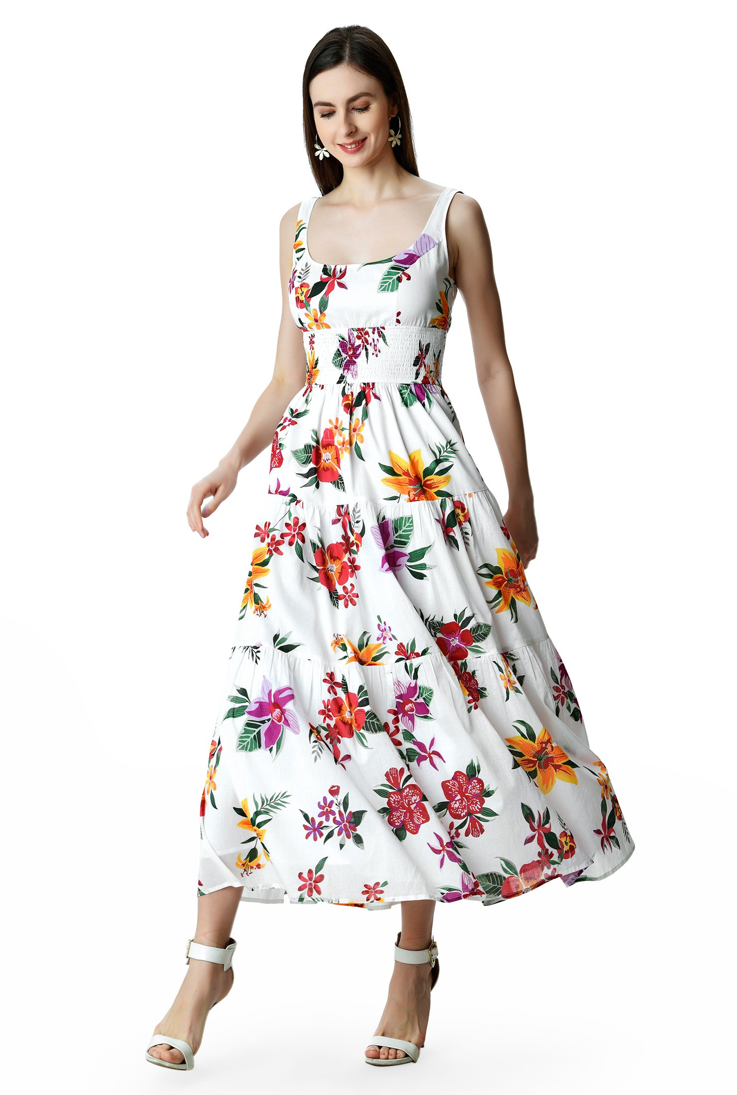 floral cotton sundress