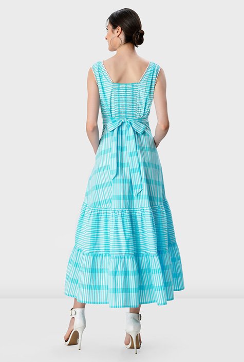 Cotton check cheap frocks