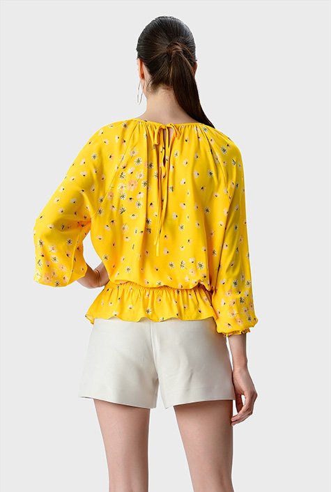 Zara yellow polka dot 2025 top