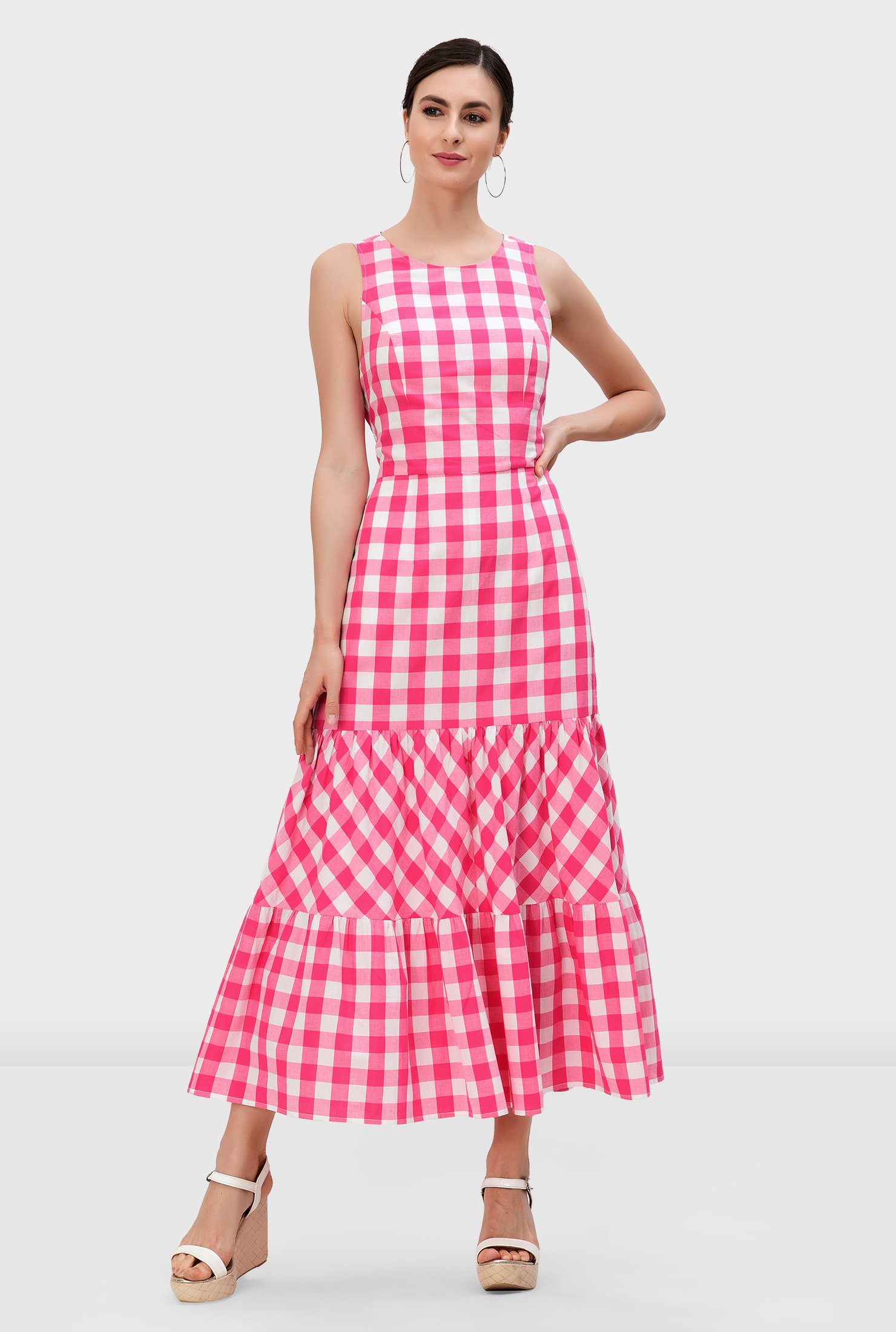 eshakti gingham dress