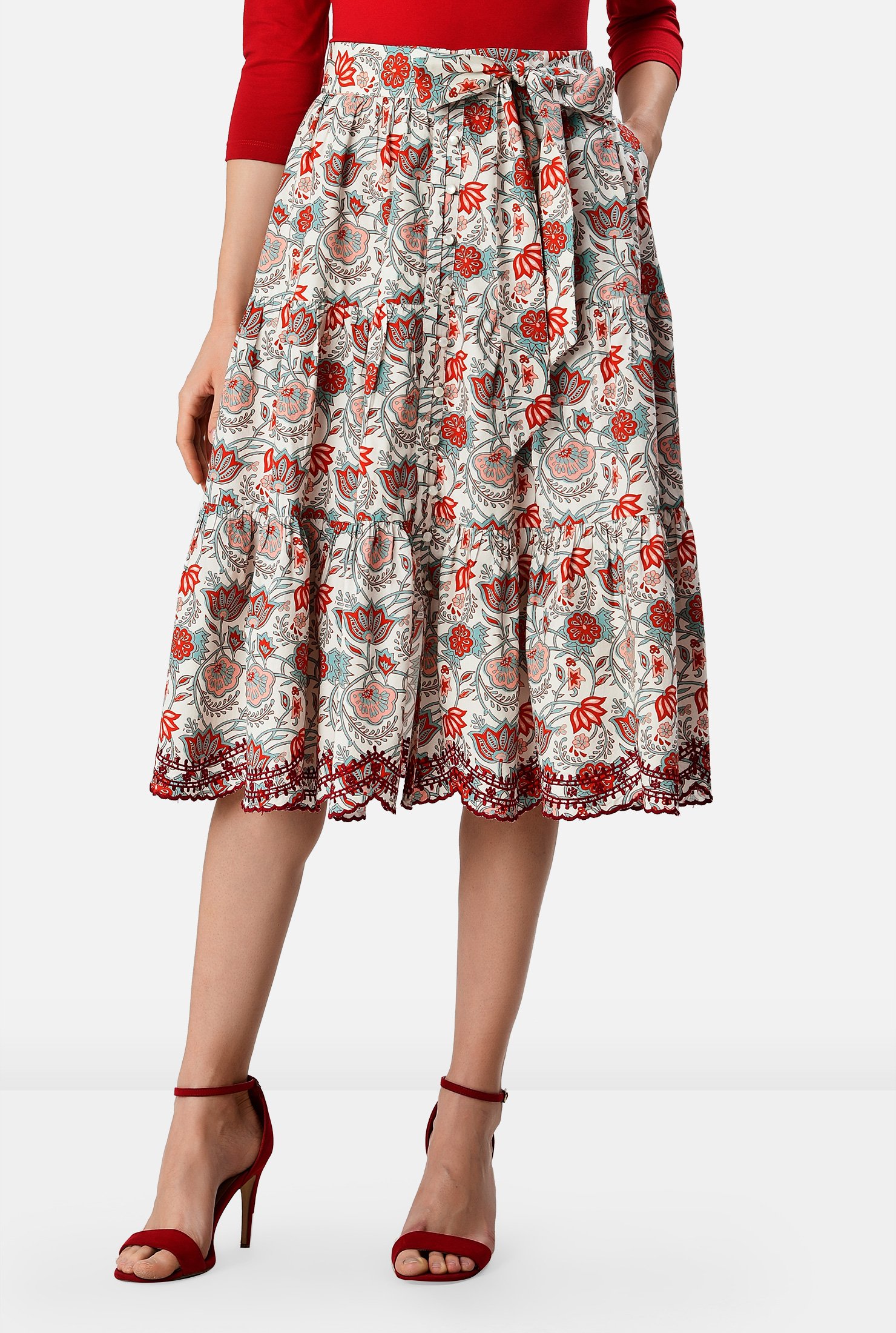 embroidered skirt australia