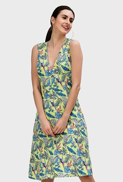 Parrot 2025 print dress