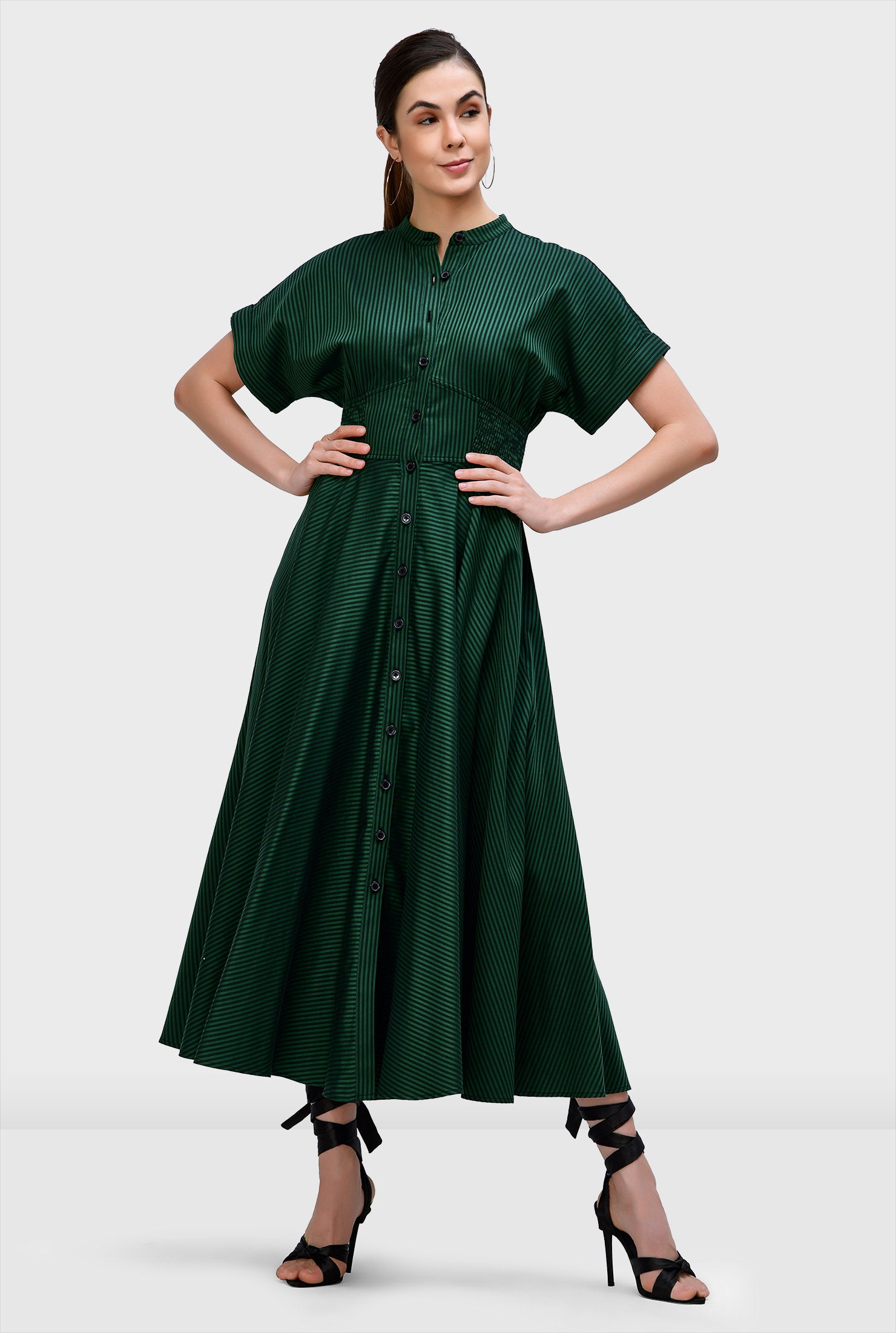 cotton sateen dress