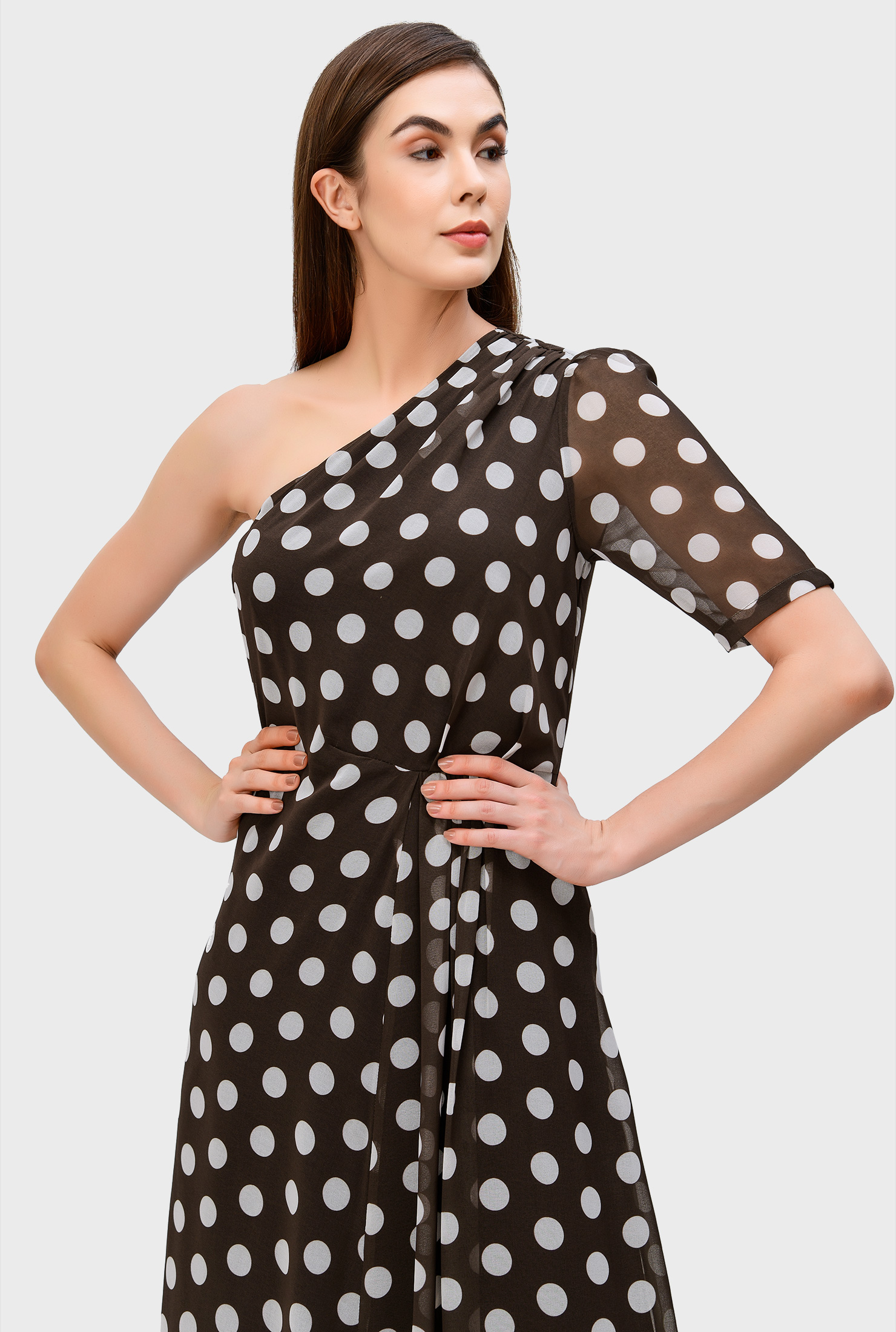 bubble georgette dress