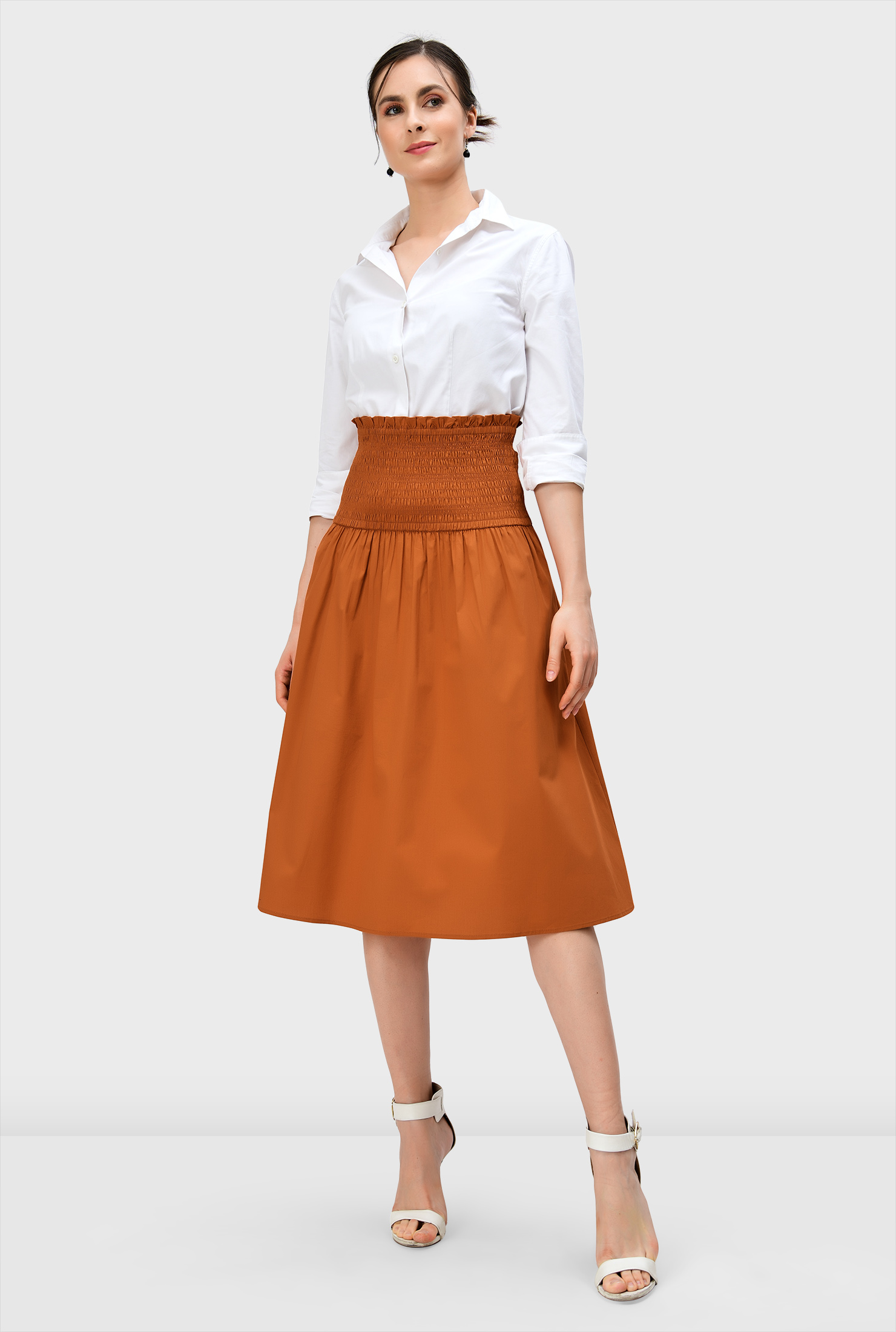 【送料&関税込】ChloAC Poplin Skirt Maxi skirt with jewel chain PINKO → Shop Online