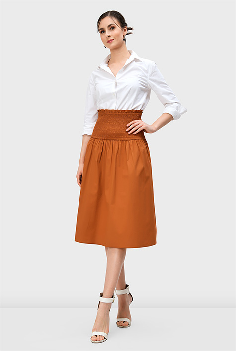 【関税&送料込】ISPIRED BY AKEP Skirts Brown Slit printed long skirt - Women | MANGO OUTLET USA