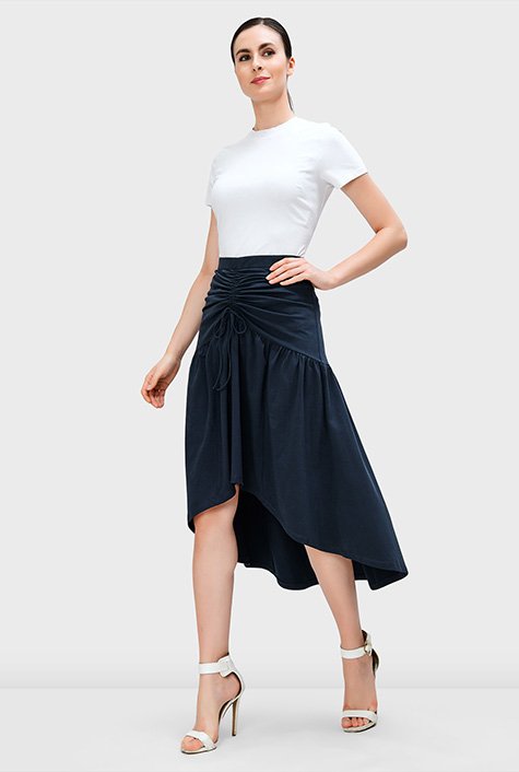 High low skirt clearance knit