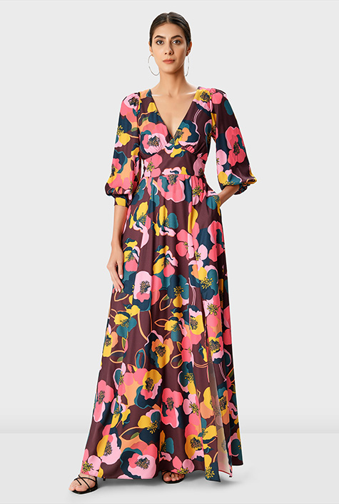 ヌキテパEthnic Print Flare Sleeve Dress ヌキテパ Ethnic Print Flare Sleeve Dress