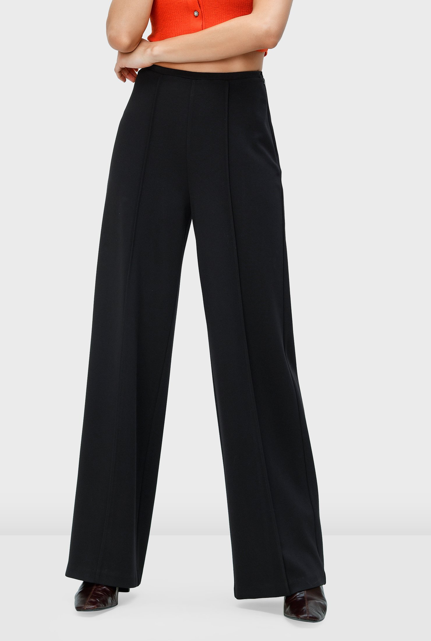 women's ponte knit comfort waist pant