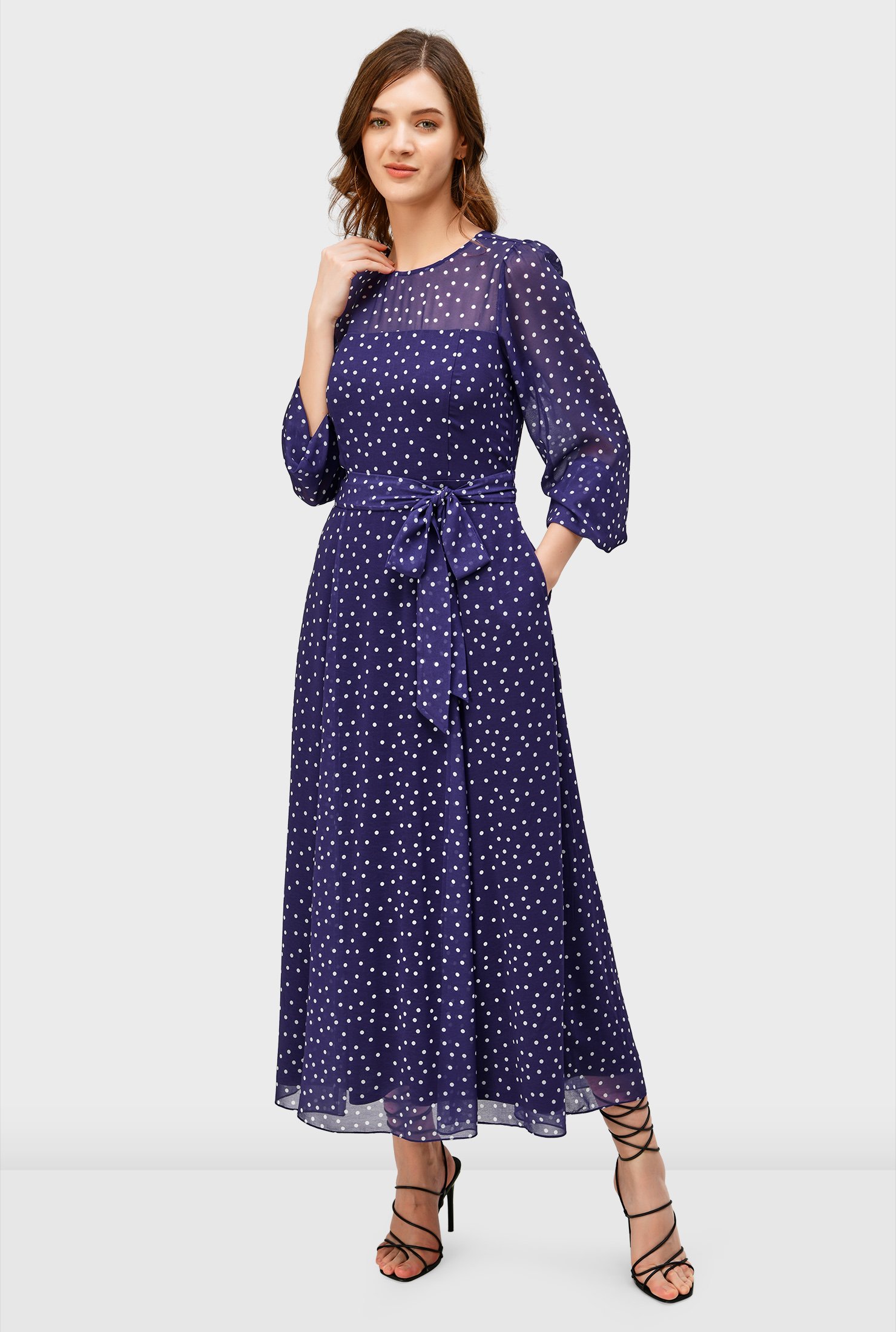 eshakti purple dress