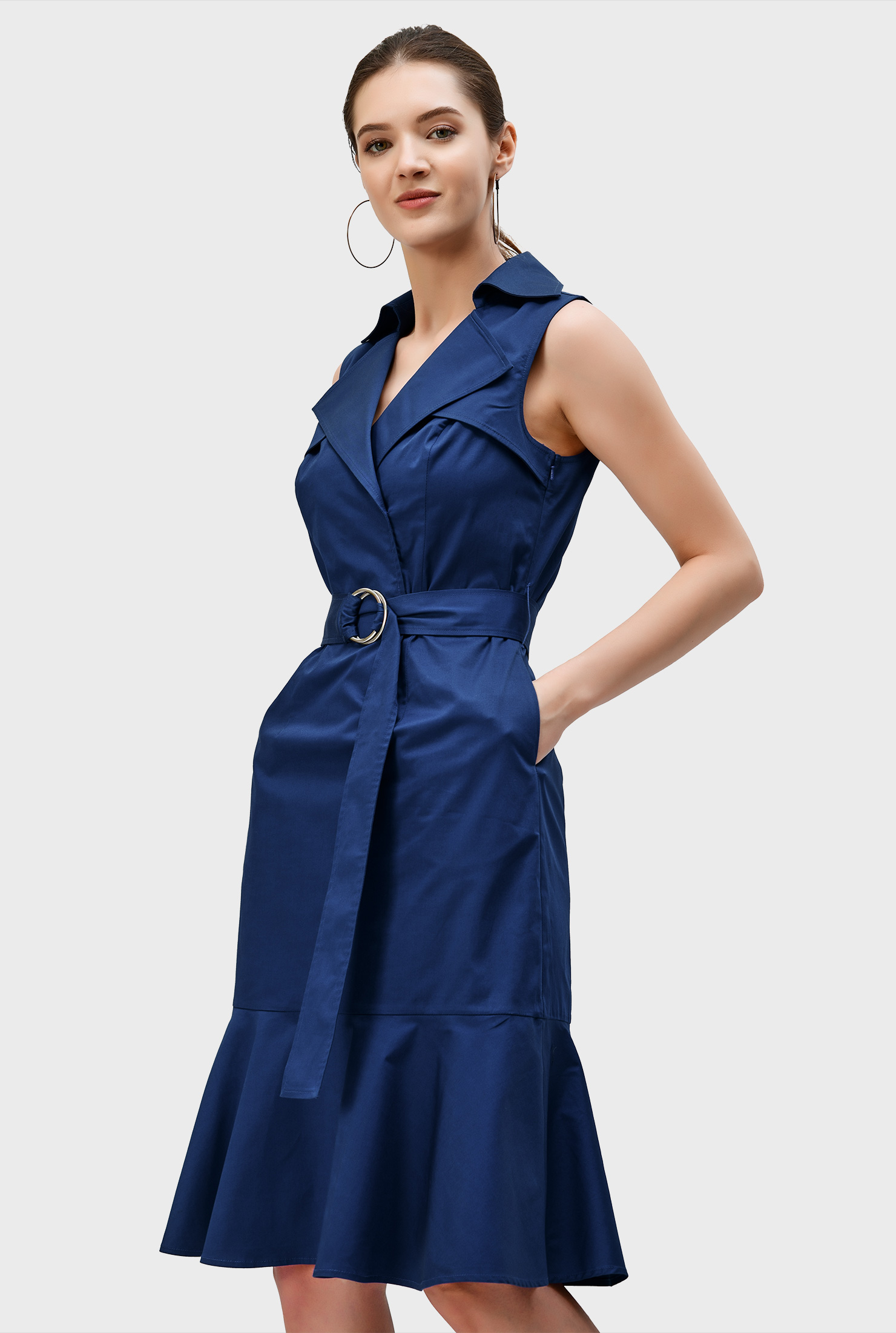 cotton sateen dress