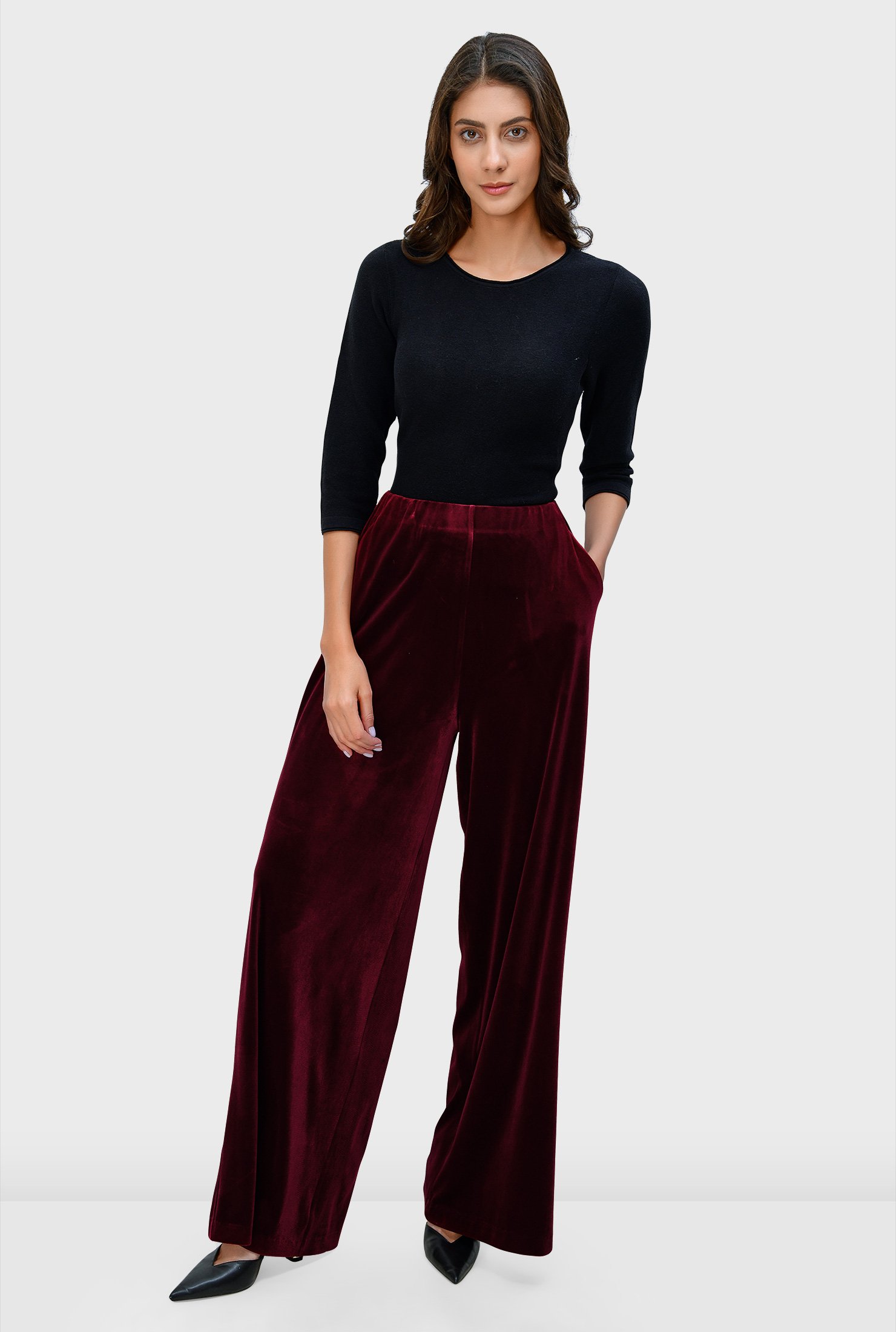 palazzo stretch pants