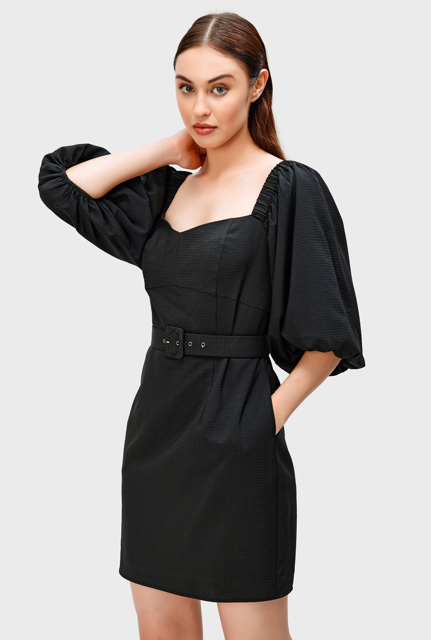 seersucker sheath dress