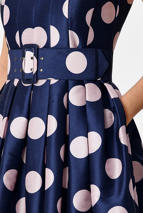 Eshakti polka dot dress best sale